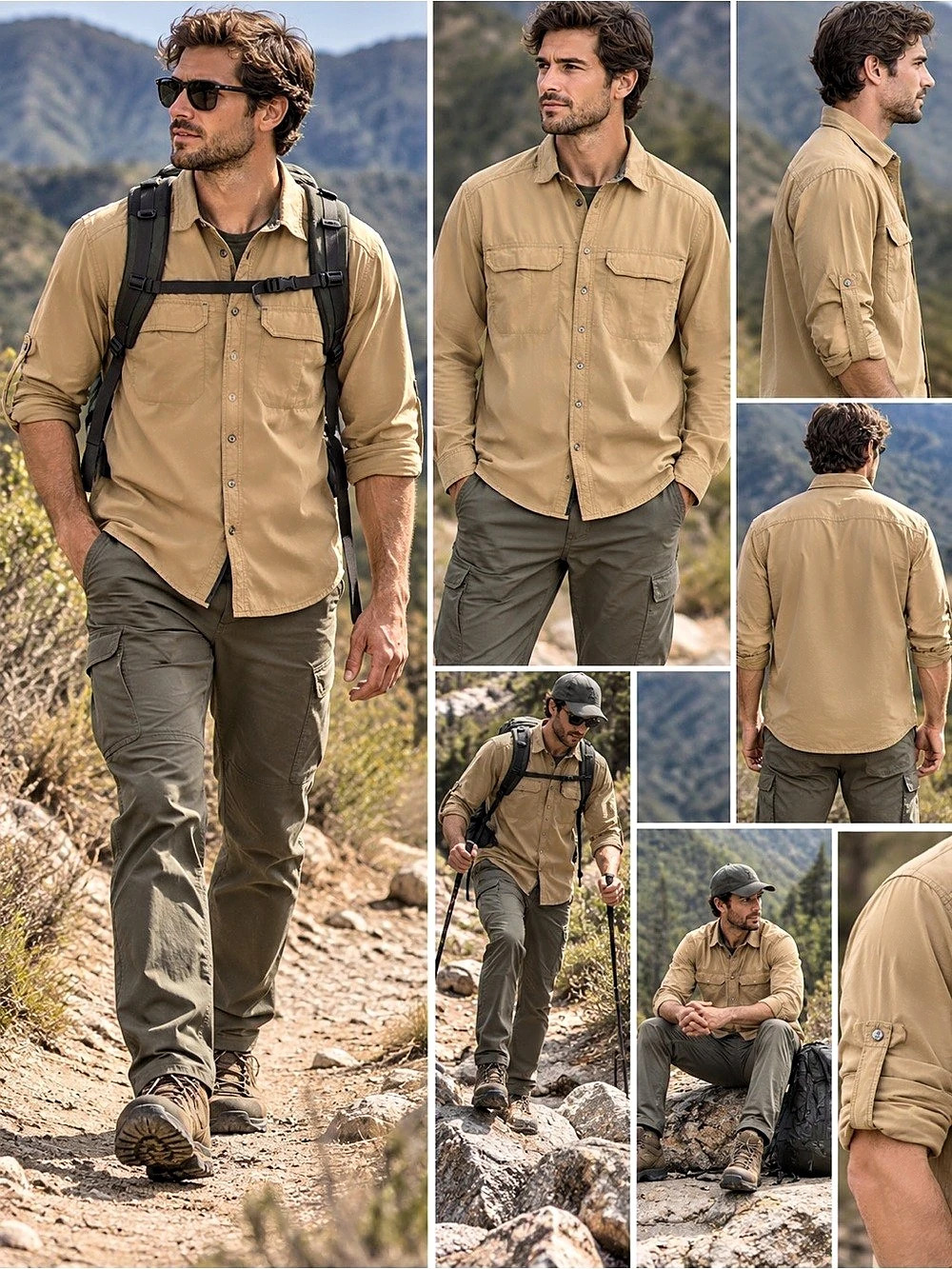 REI Men's Nylon Shirt Size Medium Like New